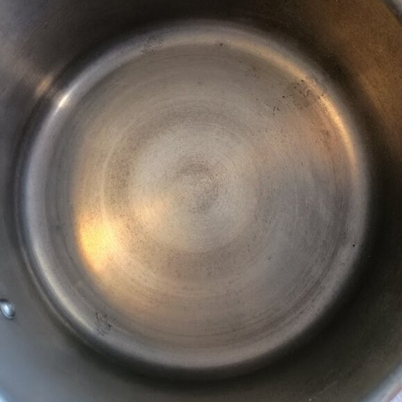 Three Piece Copper Clad, Brass and Stainless Frying Pan and Saucepan with Lid - Picture 10 of 10